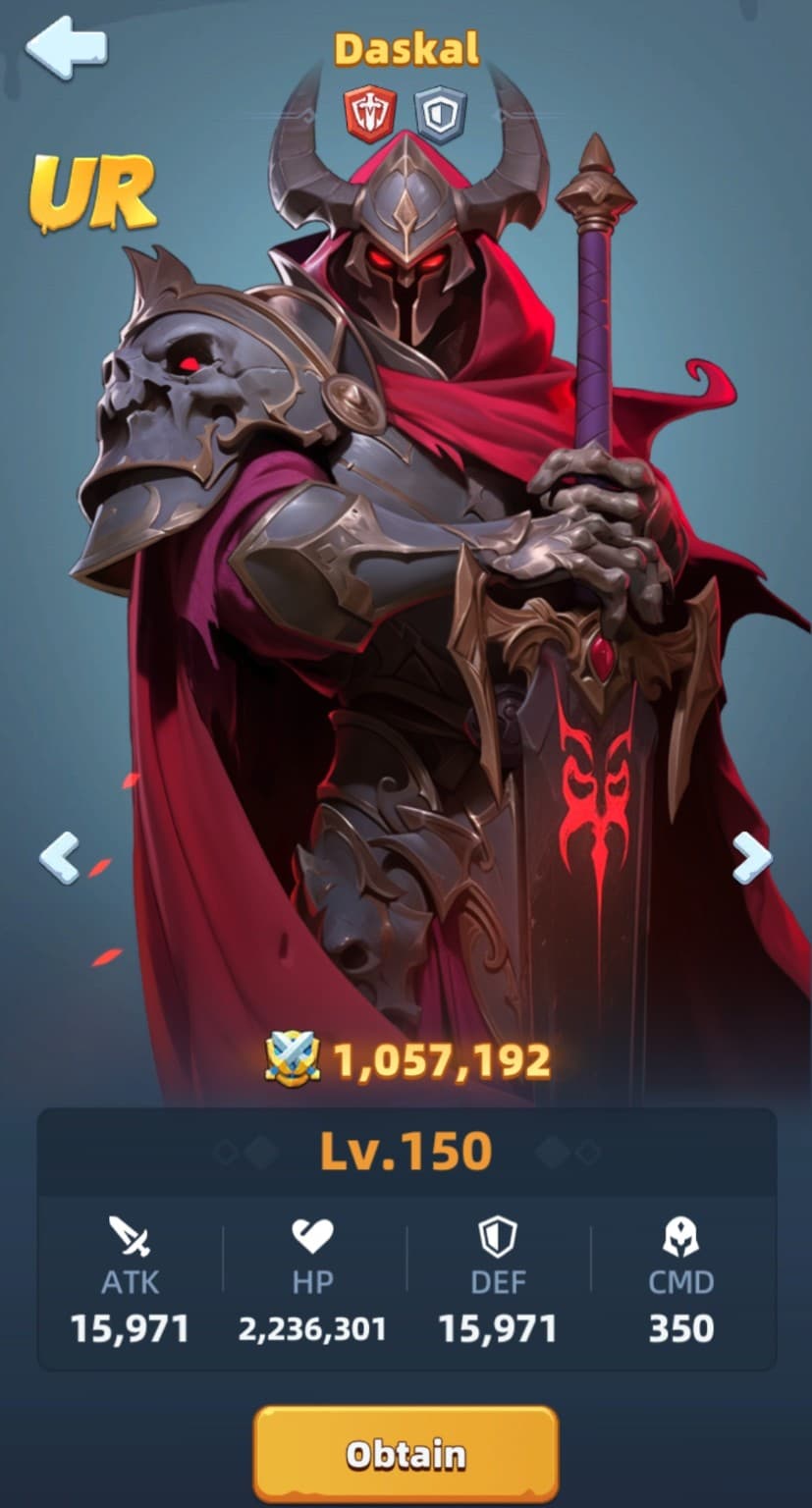 Daskal max level stats